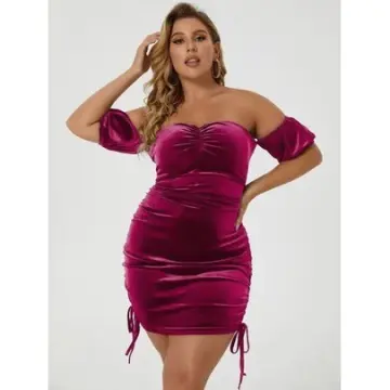 SHEIN Curve Plus Size 4xl Mauve Long Formal Dress