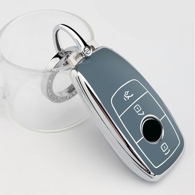 [ใหม่2023] ปลอกเคสกุญแจรถยนต์พวงกุญแจน่ารักสำหรับ Mercedes Benz AMG W204 W211 W176 W177 GLC GLA E C M R S คลาสที่วางกุญแจ