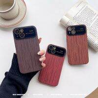 เคสโทรศัพท์ไม้สำหรับ iPhone 14 13 12 11 Pro Max กับกล้องขนาดใหญ่เลนส์ป้องกันฟิล์มเคสสำหรับ14 13 12 11สีไม้แท้เคสกันกระแทกพิมพ์ลาย