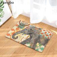 Hongbo Elephant Printing Mats Carpet Anti-slip Floor Mat Outdoor Kitchen Rugs Mat Family Water Absorption Bathroom India Doormat