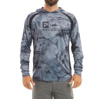 【CC】 Pelagic Mens Fishing Hoodies Shirt Sleeve Protection Shirts Roupa Pesca Breathable Clothing Poleras De