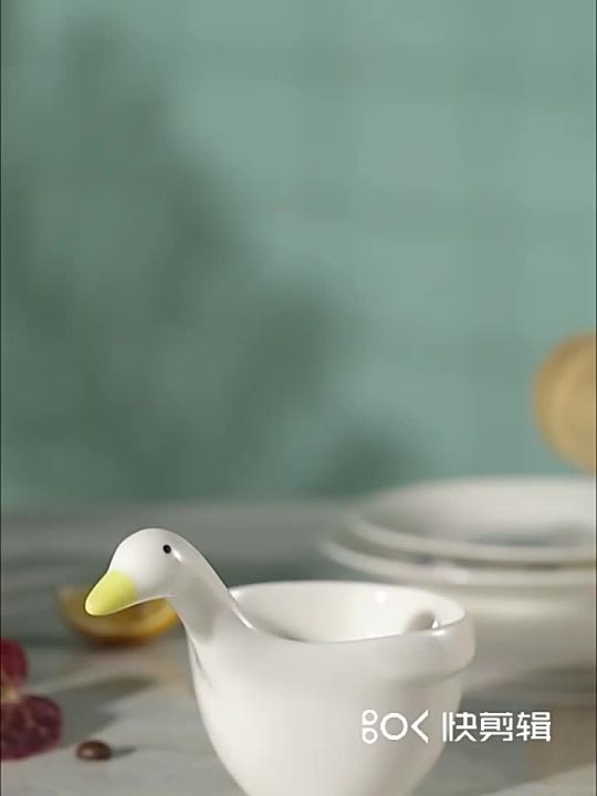 Ceramic Cute Duckling Bowl Small Sauce Bowl Seasoning Plate Snack