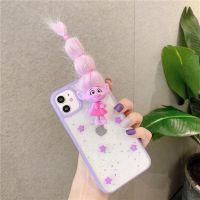 Luxury Magic 3D Ugly Troll Doll Phone Case For iPhone 11 Pro X XR XS Max 7 8 Plus Cartoon Cute Transparent Glitter Bling Cover