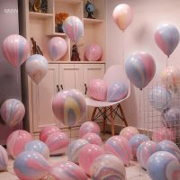 【DT】hot！ 10/20/30pcs 12inch Marble Agate Wedding Supplies Happy Birthday Kid Baby Shower Globos selling