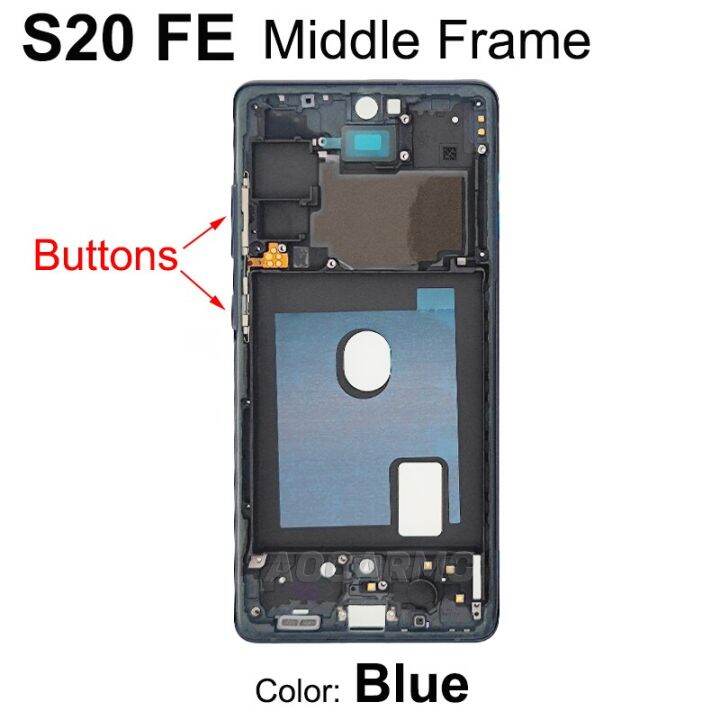 aocarmo-for-samsung-galaxy-s20-fe-g7810-front-lcd-display-middle-frame-chassis-bezel-plate-with-buttons-replacement-part