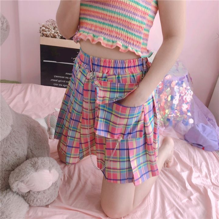 cc-2022-y2k-kawaii-pink-woman-skirts-a-pleated-gothic-womens