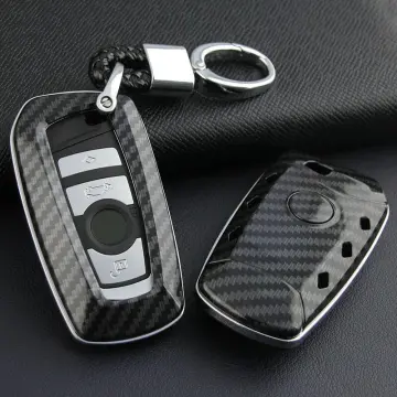 Real Carbon Fiber Key Fob Cover Case Shell For BMW 1 2 3 4 5 6 7