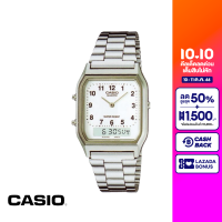 CASIO นาฬิกาข้อมือ CASIO รุ่น AQ-230A-7BHDF วัสดุสเตนเลสสตีล สีเงิน