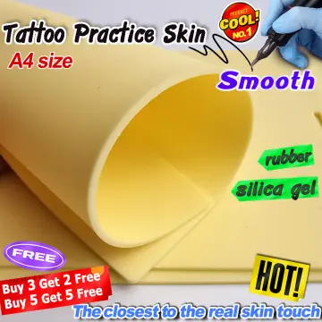 1/3/5Pcs tattoo practice skins 3mm Blank Double Sides Big Size Tattoo  Practice Fake Skin for Permanent Makeup - AliExpress