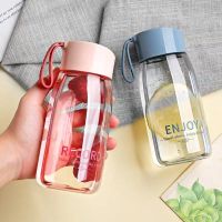 380ml Plastic Water Bottles Transparent Bottle Outdoor Sports Water Cup Water Mug Student Portable Mug