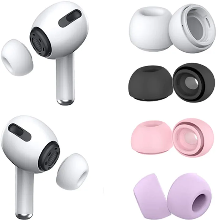 Replacement Ear Tips for Airpods Pro with Noise Reduction Hole, S/M/L Size Silicone Earbuds Tips for Airpods pro with Portable Storage Box and in The Charging Case | Lazada PH