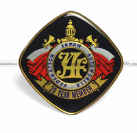 JAF 20 Year Member Japan Automobile Federation JDM Car Emblems Badge Sticker