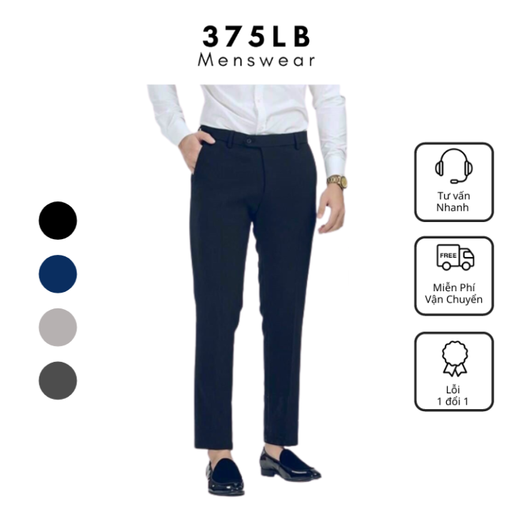 Quần Âu Nam Đen loại đẹp Quần Tây nam màu Đen dáng hàn quốc | Lazada.vn