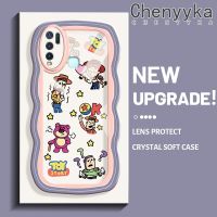 เคส Chenyyyka สำหรับ VIVO Y30เคส Y50 Y30i การ์ตูนเรื่องของเล่นน่ารักดีไซน์ใหม่ขอบครีมโปร่งใสลายกล้องถ่ายรูปเคสมือถือนุ่มฝาครอบป้องกันที่เรียบง่ายอ่อนโยน