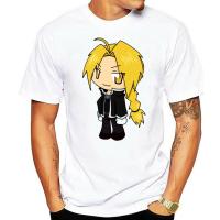 WERTY Fullmetal เสื้อยืดแฟชั่นสำหรับนักเล่นแร่แปรธาตุ Hiromu Arakawa เสื้อแฟชั่นแขนลำลองขาสั้นคอตตอน100% พิมพ์ลายเสื้อใหม่ฤดูร้อนคอกลมขายส่งราคาถูกเสื้อยืดตลก