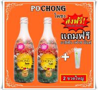 โพชง เครื่องดื่มสมุนไพร Pochong 2 ขวดใหญ่ ฟรี ยาสีฟัน ส่งฟรี เครื่องดื่มบำรุงสุขภาพ