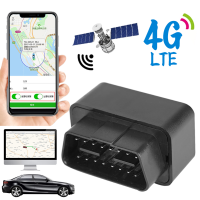 ตัวติดตาม GPS OBD ขนาดเล็ก2G 4G 12V-24V รถอุปกรณ์ติดตามสัญญาณเตือนกันขโมย SMS Call Geofence Locator ฟรี APP สำหรับ IOS Android