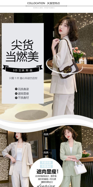 two-piece-ladies-suit-jacket-2021-fashion-complex-clothing-new-korean-temperament-western-style-large-size-casual-all-match-two-piece-suit