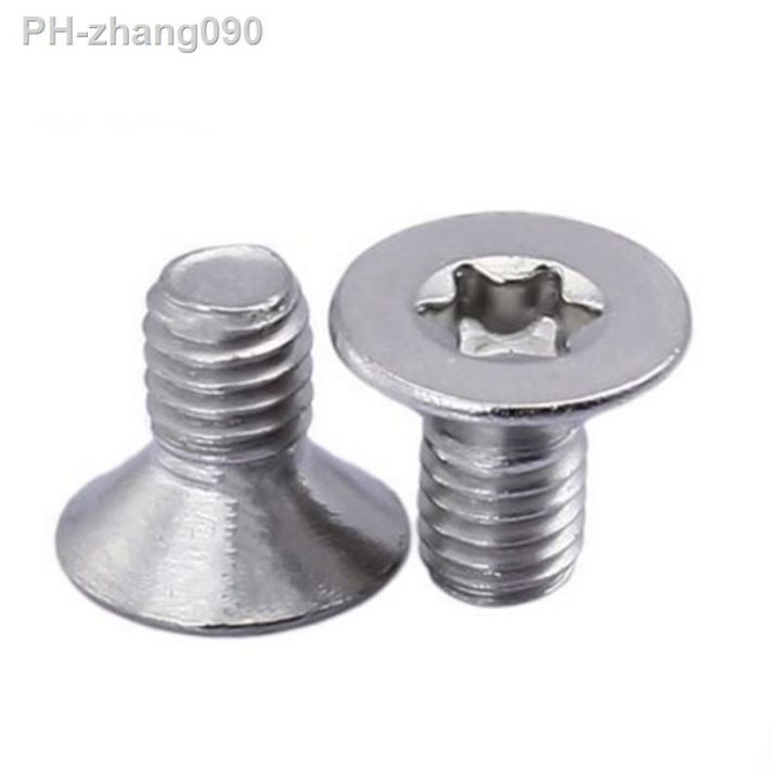 2-100pcs-six-lobe-torx-flat-countersunk-head-screw-six-lobe-bolt-stainless-steel-m1-4-m1-6-m2-m2-5-m3-m4-m5-m6-m8-m10-m12