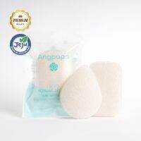 Anpapa Soft Konjac Sponge sqaure ฟองน้ำทำจากบุกธรรมชาติ 100% สำหรับอาบน้ำ รูปทรงสี่เหลี่ยม