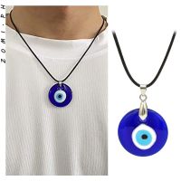 (ตอนนี้จัดส่งฟรี) ตุรกี Evil Eye Protection Blue Eyes แก้ว Lucky Charm สร้อยคอจี้สำหรับผู้หญิง/ผู้ชาย