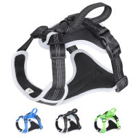 Reflective Dog Harness Padded Dog Chest Strap Belt Vest Adjustable Breathable Harnesses Leash Supplies