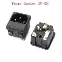 5 PCS SP 861 Power Socket Connectors and Fuse Base:5x20MM 3 PIN AC Socket Adapter 10A/250A AC Power Socket Connector