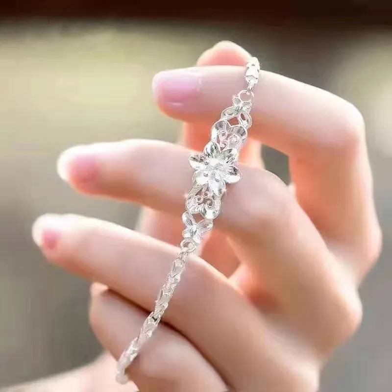 Luxury hot sale silver bracelets