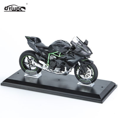 Hua Yi 1 12 Kawasaki H2r Simulation Alloy Acousto-Optic Motorcycle Ninja Model Childrens Toy Ornaments Gift