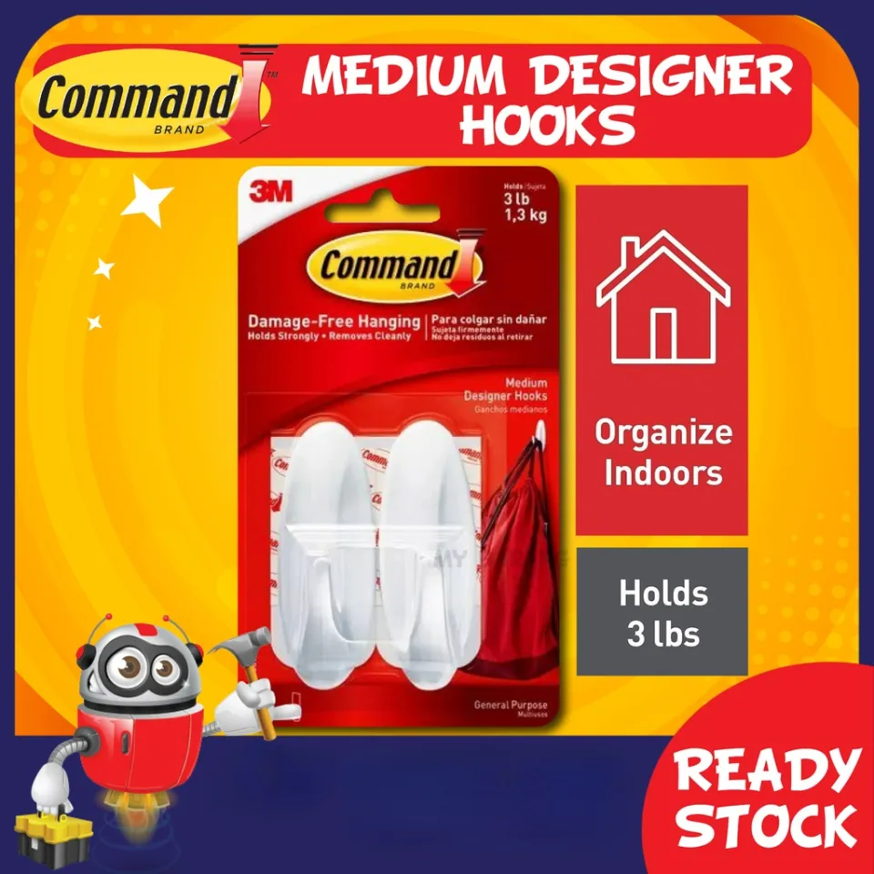 Command Designer Hooks, General Purpose, Medium - 2 hooks