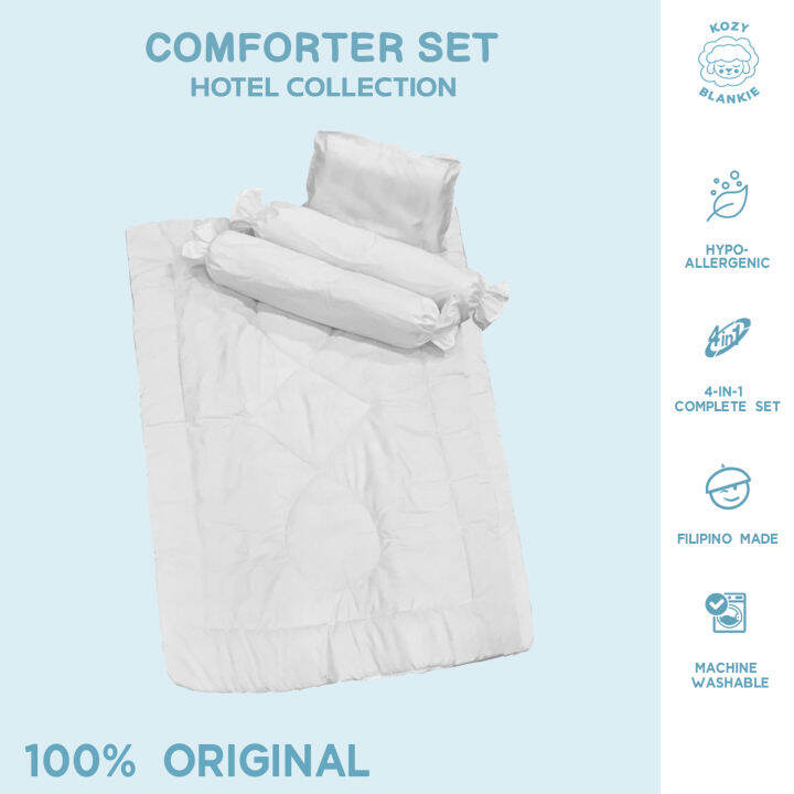 Baby Crib Mattress Comforter Set by KOZY ( White Thread ) Lazada PH