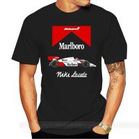 Niki lauda McLaren Mp4-2สีดำเสื้อยืดขนาด M-3Xl ฤดูร้อนลำลองเสื้อทีชายยี่ห้อ teeshirt ผู้ชายฤดูร้อนผ้าฝ้ายเสื้อยืด