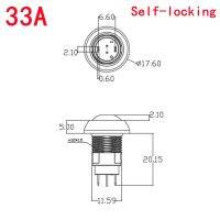 Special Offers 1/6 PCS,Mini Round Push Button Switch,PBS-33A Self-Locking/33B Self-Reset,2Pin,12Mm,3A 250VAC/1A 125VAC,Electrical Equipment