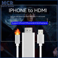 ไฟฉาย Usb MCR ไปยัง Hd-Mi-เข้ากันได้สายเคเบิลอะแดปเตอร์วิดีโอใช้ได้กับ Iphone To Hd-Mi-สายเคเบิลเอ็มเอชแอล Hd