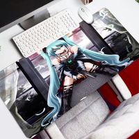 Japanese Anime Gaming Mouse Mat Vocaloid Gamers Xxl Big Mouse Pad Gamer Mice Keyboards Pc Office Mousepad Deskmats Locking Edge for Gilr