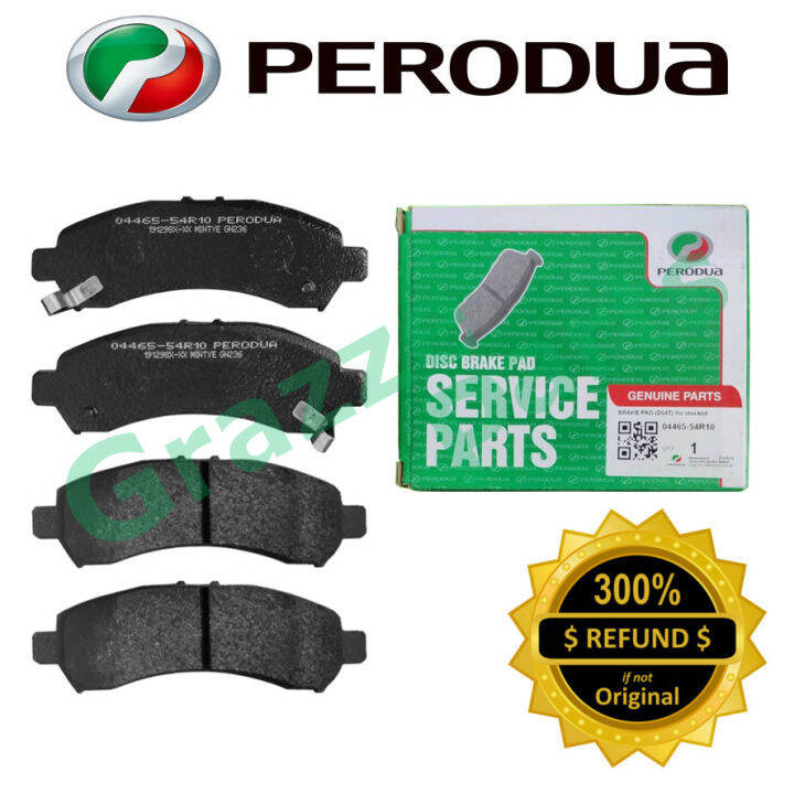 100 Original Perodua Disc Brake Pad Front for Perodua Myvi Lagi Best