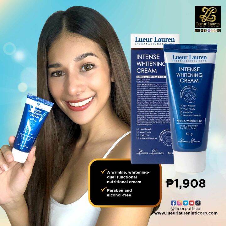 Whitening Cream, Moisturizing Cream, LLIC Intense Whitening Cream
