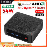 Beelink SER5สูงสุด5800H WiFi 6E คอมพิวเตอร์ขนาดเล็ก Win11โปร AMD Ryzen 7 5800H DDR4 16GB SSD BT5.2 4K 60Hz 1000M คอมพิวเตอร์เกมเดสก์ท็อป