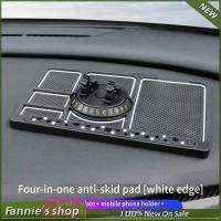 Anti-slip Cell Phone Car Mats Car Storage Mats 360 Rotating Navigation Pads Car Supplies