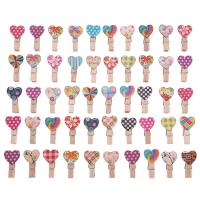 50pcs/set Small   Love Heart Clothespin Craft   Lovely Album Cards Peg   Postcard Craft Lovely   School Cute Wood Paper Clip Clips Pins Tacks