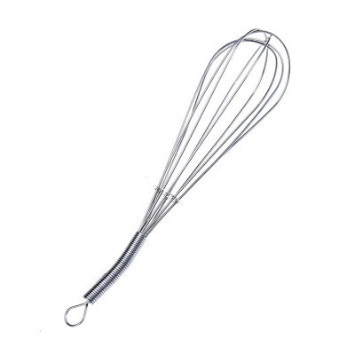 ♂ 1pcs practical Manual Spring Handle Egg Beater Egg Mixer Stainless Steel Held Whisk Cream baking Kitchen Tool Kitchen Gadgets