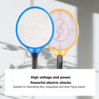 Electric Fly Swatter Racket Professional Triple Layer Large Mesh Safety Mosquito Bat for Home Camping Outdoor