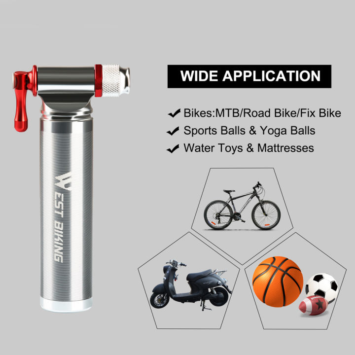 จักรยานมินิปั๊ม-co2-i-nflator-ฉนวนแขนอากาศขี่จักรยาน-mtb-จักรยานจักรยานปั๊มบอลปั๊มจักรยานอุปกรณ์จักรยาน