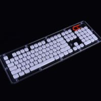 104 Keys Layout ปุ่มกดรายละเอียดต่ำที่ตั้งไว้สำหรับคีย์บอร์ดกล Backlit Crystal Edge Design Cherry MX พร้อมปุ่มกดดึง