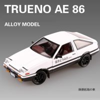 โมเดลรถโลหะผสมรถของเล่นรถจากโลหะหล่อจาก Ae86s สูงของสะสมไฟเสียงแบบจำลอง1/20