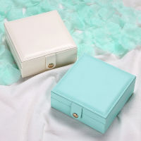 Fashion And Elegance Creative Portable Box Portable Lock Lock Jewellery Box Jewelry Box Single-layer PU Simple Box