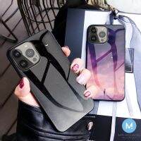 （A New sale）✈Igh✎เคส IPhone 11 Pro Max 6 7 8 5S 5 6S Plus X XR XS MAX เคสโทรศัพท์ฝาติดป้องกันกระจกท้องฟ้าเต็มไปด้วยดวงดาว