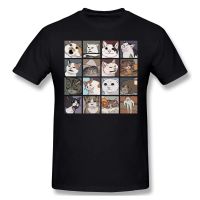 Meme Cats 20 T-Shirt For Men Birthday Gifts Funny T-Shirts Short Sleeve Crew Neck Cotton Clothes Humor Tee