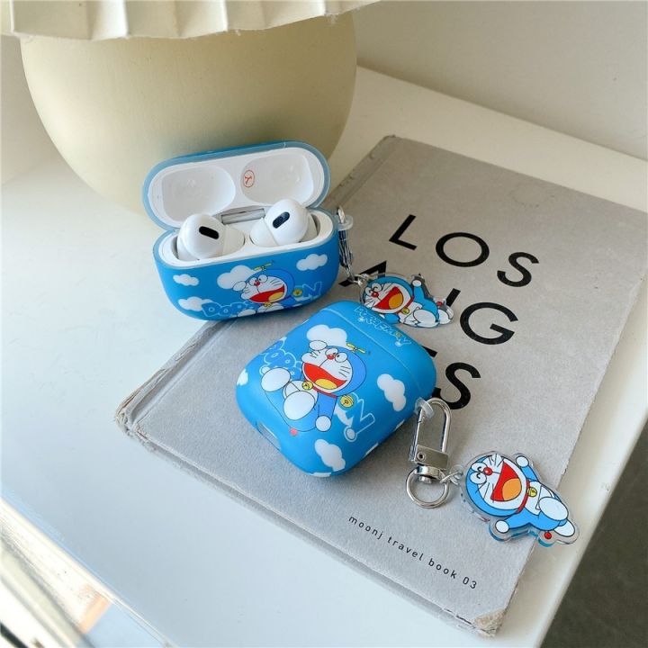 shuohaa166-เคสแข็ง-เคส-airpods-pro2-airpods-pro-airpods3-gen3-airpods-2-cartoon-cute-โดราเอมอน-doraemon-โดเรม่อน-protective-hard-case