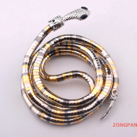 ZONGPAN PUNK สร้อยคองูโกธิคแบบปรับได้สร้อยคองูกำไลข้อมือยืดหยุ่นได้เครื่องประดับอเนกประสงค์สำหรับผู้หญิง